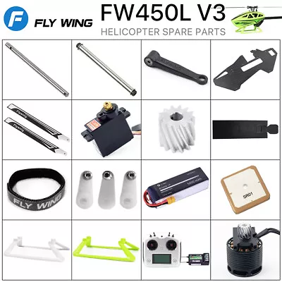 FLY WING FW450 V3 6CH 3D Auto Acrobatics GPS  H1 Flight Control Helicopter RTF • $7.99