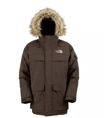 The North Face McMurdo Parka Boys Size Large Brown Hood Outside Pockets Full Zip • $125
