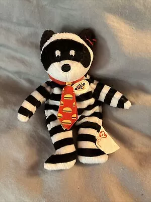 TY McDonald's 2004 Hamburglar The Bear Teenie Beanie Baby Stuffed Plush Animal • $10