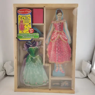 Melissa & Doug Princess Doll Magnetic Fashion Show Wooden Dress Up Toy NEW • $17.99