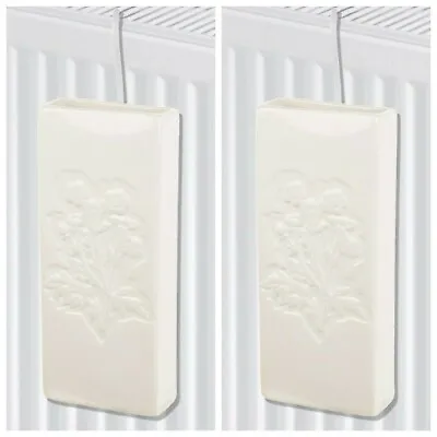 £14.99 • Buy 2x Ceramics Radiator Hanging Humidifier Absorb Moisture Dry Air Humidity Control