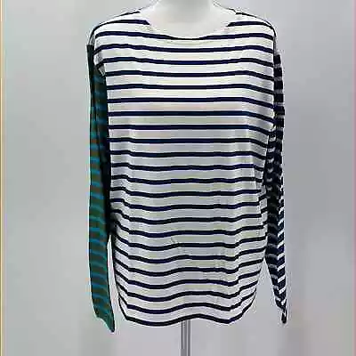 Saint James For J. Crew Striped Long Sleeve Cotton T Shirt NEW Size XL • $79