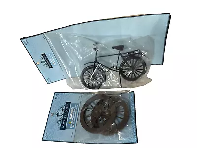 Mayberry Street Miniature Wagon Wheels (2 In Pack) And Bicycle 1:12 Scale • $14.25