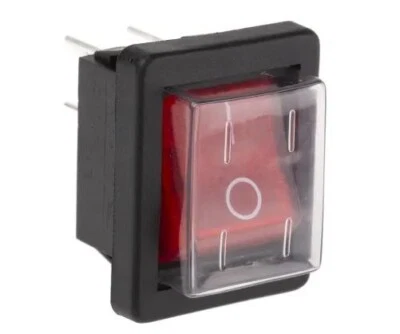 £4 • Buy Rocker Switch Illuminated Double Pole Single Throw (DPST), On-Off  Panel Mount