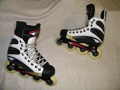 Mission Quatro 1500 Inline Hockey Skates Roller Blades Mens Size 6 E Nice Shape • $129.99