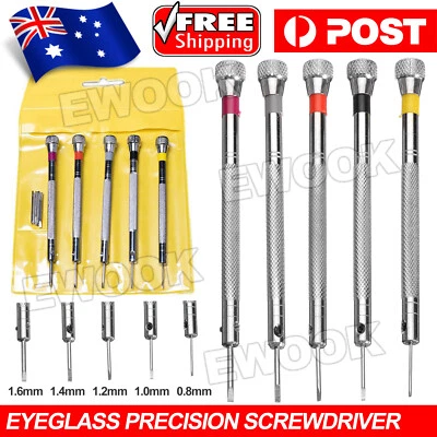 $6.35 • Buy 5x Precision Screwdriver Eyeglasses Watch Jewelry Watchmaker Repair Tool Set