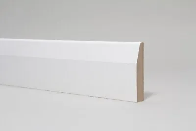 Skirting Board  White Primed MDF  Chamfered  94 X 18 X 2700mm • £80