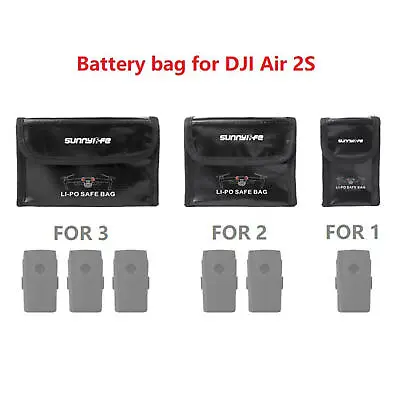 $17.50 • Buy Battery Safe Bag For DJI Mavic Air 2S / Air 2 Explosion Proof Pouch Case