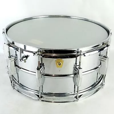 Ludwig 402 '66 Supraphonic 6.5x14 Snare Drum Keystone Badge Supra-Phonic #432805 • $1420