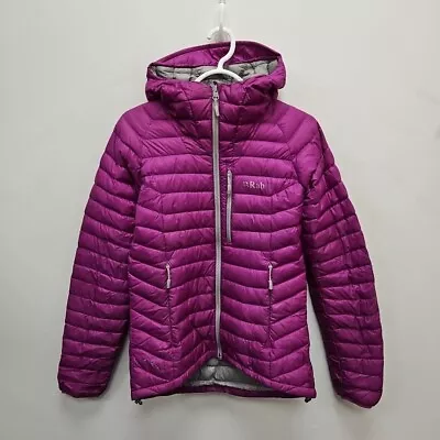 Rab Microlight Alpine Pink Nikwax Pertex Down Feather Insulated Jacket Sz Uk 10 • £69.99