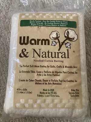 Warm And Natural Cotton Batting • $10