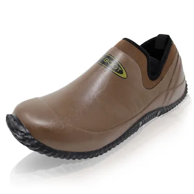 Dirt Boot Neoprene Waterproof Outdoor Garden Muck Shoes Slippers Brown Shoe • £34.99