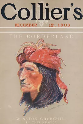 Cover Of Collier's December 12 1903  By Frederic Remington Print + Ships Free • $49