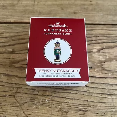 Hallmark 2018 Teensy Nutcracker Repaint KOC Keepsake Miniature Ornament Club • $19.99