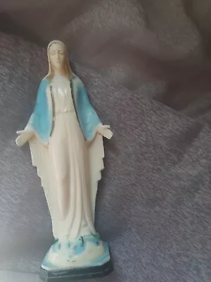 Vintage Plastic Madonna Figurine Catholic Religious Mary Statue • $4.50