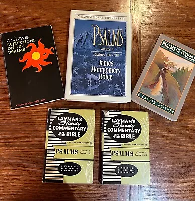 Lot Of 5 Books Commentaries On The Psalms; Lewis Boice Bisner Ellicott • $34.99