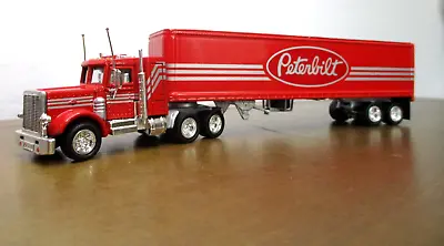 Matchbox Collectibles! Red! Peterbuilt 359 Semi Truck & Trailer! Logo! W/C.O.A. • $59.99