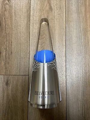 Belvedere Vodka Bottle Holder Ice Bucket With Tongs Bar Decor Free Shipping NEW • $25.99