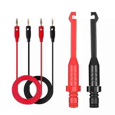 2PCS Multimeter Test Leads Set Electric Wire Piercing Probe Clip Automotive Ins • $19.01