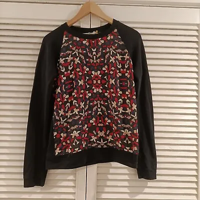 $23 • Buy JOHN LEWIS Collection Weekend Sz 10 Jumper Red Abstract Geometric L/S Cotton Bl