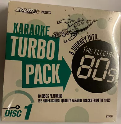 Zoom Karaoke CD+G Turbo Pack - 80's Hits 10 Disc Karaoke Pack • £14.95