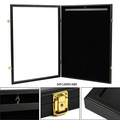 $64.85 • Buy Wall Art Display 32  Jersey Cover Football Basketball Frame Lockable Box Rack