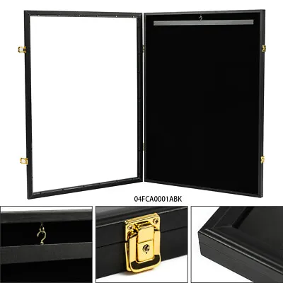 Wall Art Display 32  Jersey Cover Football Basketball Frame Lockable Box Rack • $49.87