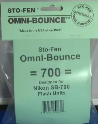 StoFen Omni-Bounce 700 Diffuser Fits Nikon SB-700 Flash Units  • $29.99