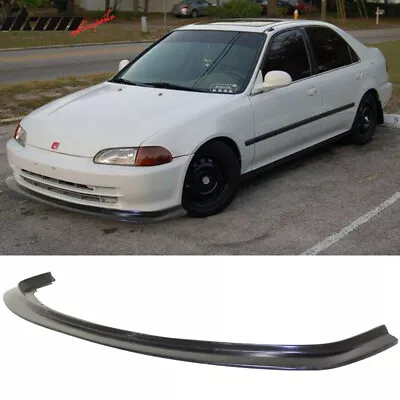 Fits 92-95 Honda Civic Sedan DP Style Front Bumper Lip Spoiler First Molding JDM • $64.98