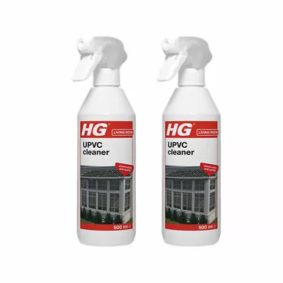 Pack Of 2 X HG UPVC Powerful Cleaner Spray 500ml Clean UPVC Frames Doors Fascias • £15.19