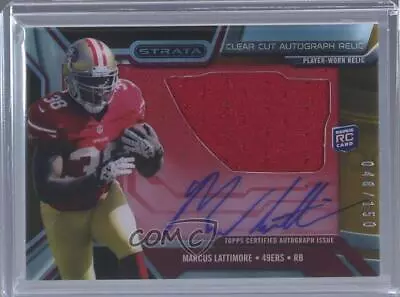 2013 Topps Strata Clear Cut Relics Bronze /150 Marcus Lattimore Rookie Auto RC • $9.97