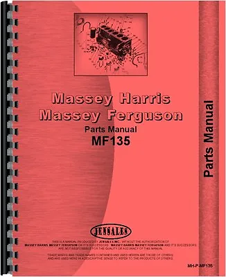 Massey Ferguson 135 Tractor Parts Manual MH-P-MF135 • $91.99
