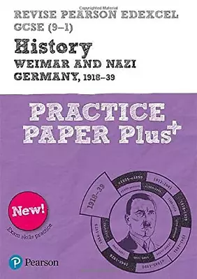 Pearson REVISE Edexcel GCSE History Weimar And Nazi Germany 1918-1939 Practice • £3.50