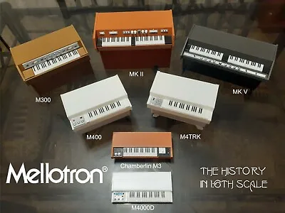 Mellotron History 3D Printer 1:6th Scale All 7 KBD's 108 Hrs In The Making • $299