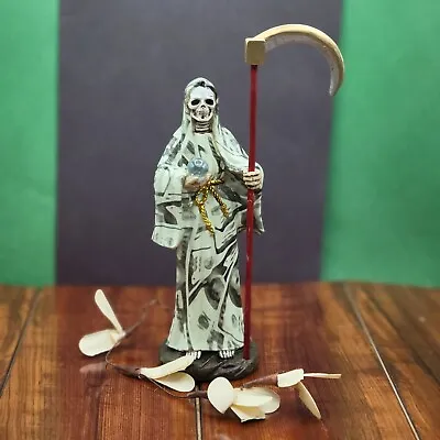 La Santa Muerte Dinero 8  Death Money Print  Statue Grim Reaper  • $39