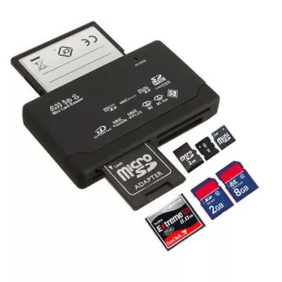 All In One 1 Memory Card Reader USB External SD SDHC Mini Micro M2 MMC XD CF MS • $8.98