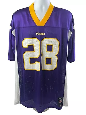 Reebok Adrian Peterson Jersey Adult Large Purple Minnesota Vikings #28 NFL • $22.88