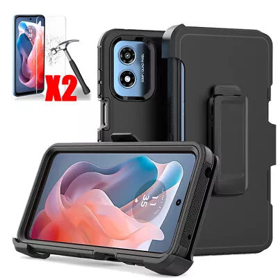 For Motorola Moto G Play 5G 2024 Hard Case /Screen Protector/Belt Clip Holster • $10.99