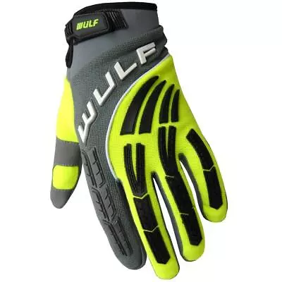 Wulfsport Adult Motocross Shadow Gloves MX Off Road Motorcross Glove Yellow • $18.79