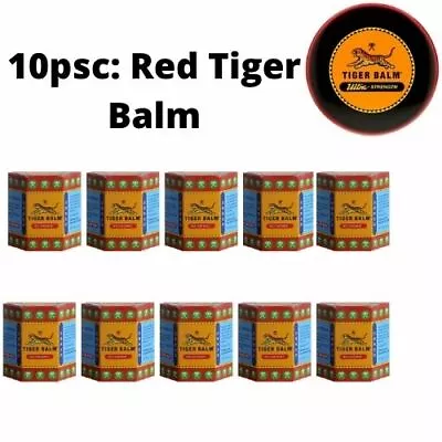 Natural Tiger Balm Cream Red Ointment Pain 30g Herbal Relief Muscle Body: 10pcs • $79.59