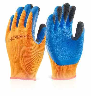 Latex Thermal Grippa Gloves  Refrigeration Coldstore Winter  Orange Size 9 • £3.80