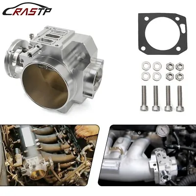 70mm For K20 K20A2 Engine Silver Intake Manifold Throttle Body Plate Assembly • $64.95