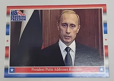 Mint! 2001 Topps Enduring Freedom Card #17 Vladimir Putin Rookie Card • $9.99