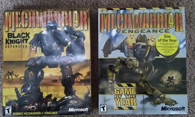 MechWarrior 4: Vengeance + Black Knight(PC 2000) • $59