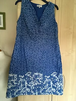 Ladies Per Una Linen Mix Dress Size 16 • £4.99