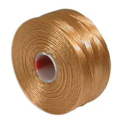 £3.99 • Buy S Lon Nylon Beading Thread - Light Brown - Size D- Superlon Tex45 -78yd- S0059