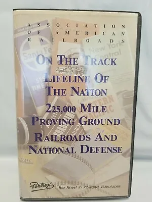 Pentrex Railroad Train VHS ~ On The Track Lifeline Of The Nation 225000 Mile ~ • $4.88