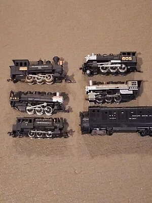 Lot Of 6 Vintage HO Scale Steam Engines For Parts & Repair Lot # 4 • $36