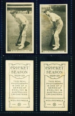 £1.35 • Buy 2 X CRICKET SEASON 1928-29 – ‘WOODFULL & RICHARDSON’ – WILLS – 1929