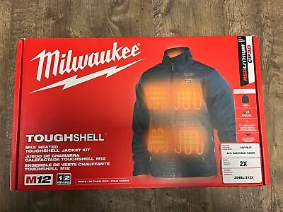 Milwaukee 204BL-212XL M12 Heated TOUGHSHELL Jacket Kit - Blue 2XL - NEW • $107.95